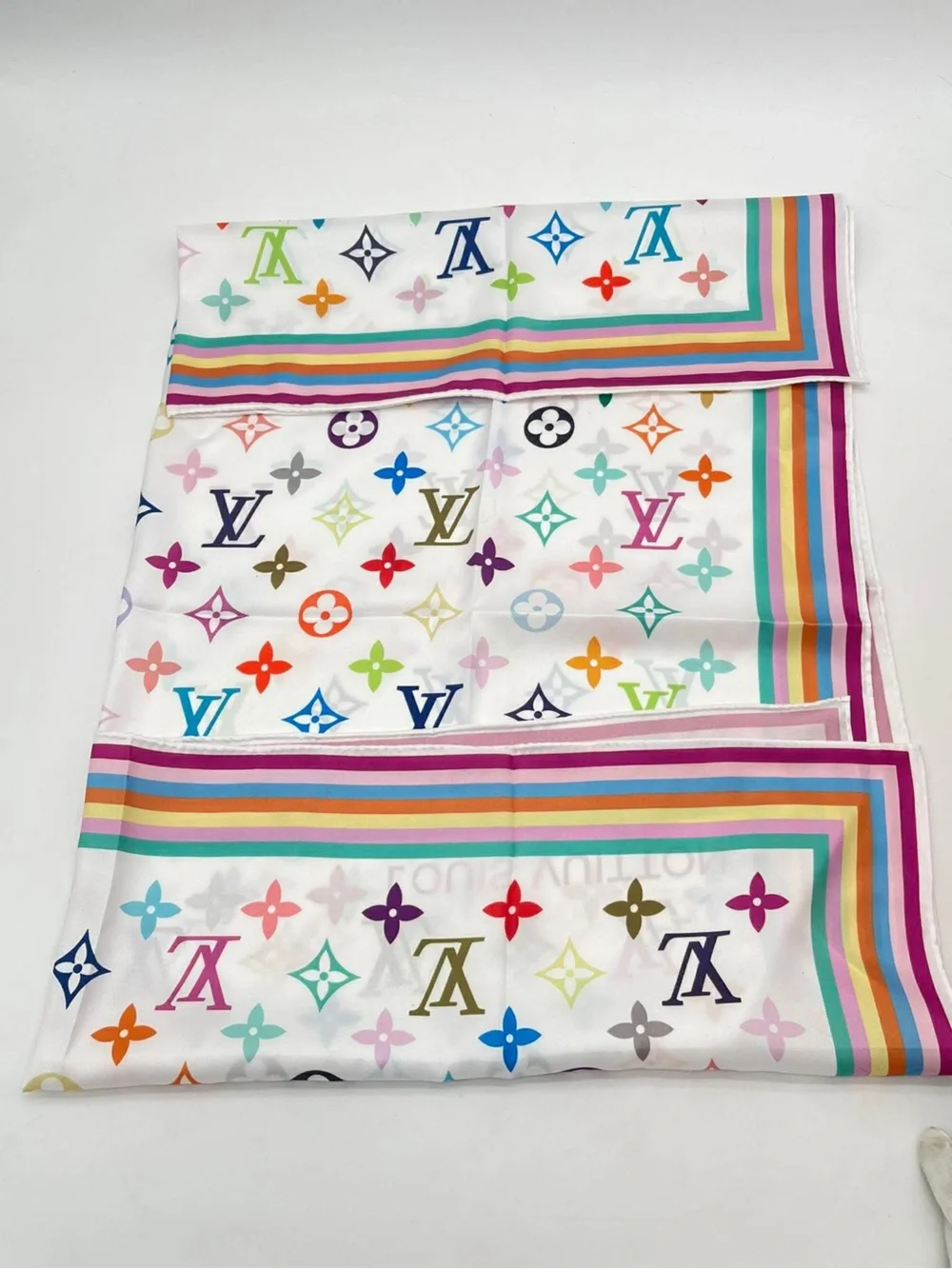 Louis Vuitton Murakami Silk Scarf Multicolor Monogram